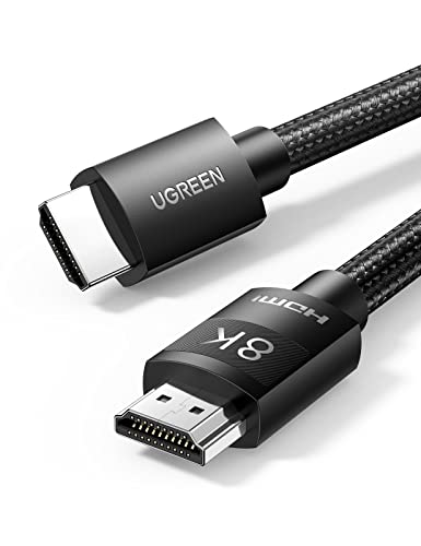 UGREEN Cable HDMI 2.1 8K, Alta Velocidad 48Gbps 120Hz 60Hz Nylon Trenzado Soporte Dynamic HDR eARC...