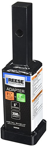 Reese Towpower 7020500 Adaptador Receptor de 1-1/4' a 2' - 6' de Largo, Negro