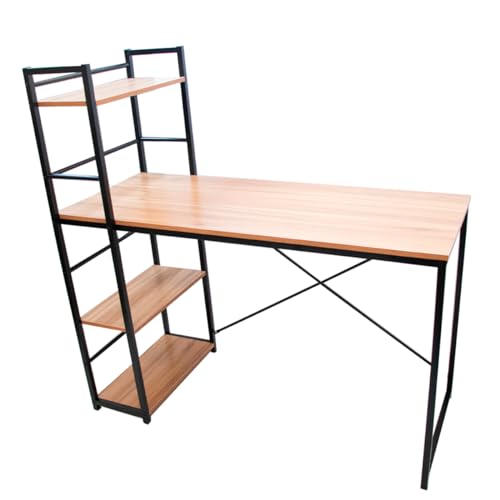 STAY ELIT Escritorio Home Office DE MELAMINA con REPISA 1.2M