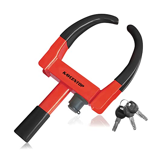 KAYCENTOP - Cerradura de abrazadera de rueda universal de seguridad antirrobo, se adapta a la...