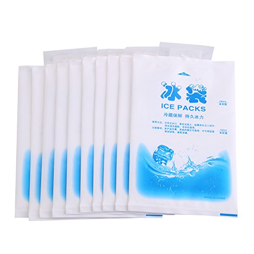 ZJchao Paquete de Gel para congelador, Bolsa de Gel Reutilizable rellena con un Compuesto...