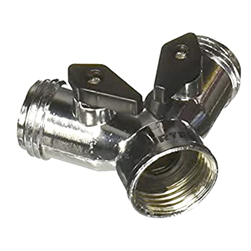 Surtek 130333 Adaptador para manguera de riego en 'Y' cromado 11 x7 cm