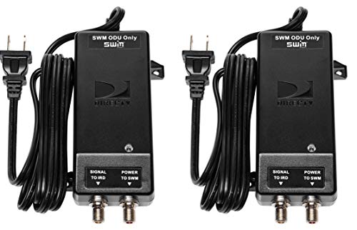 Directv Insertor de potencia de 21 voltios para LNB integrado SWM (paquete de 2)