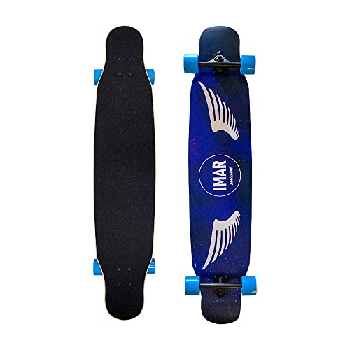 Importadora la Merced Patineta Longboard De Madera Juvenil con Lija 117 Cm Skateboard Estilo Libre...