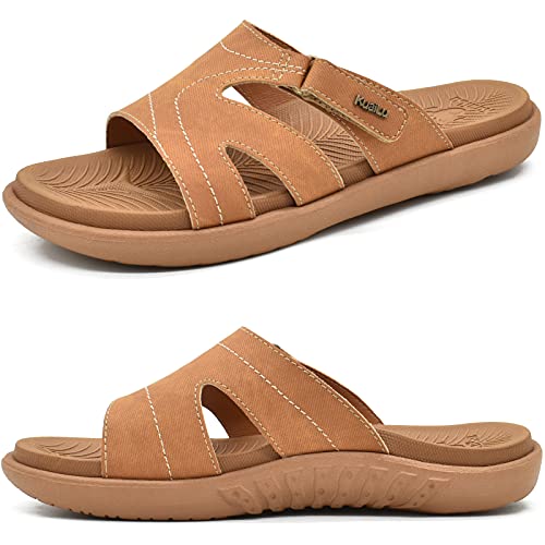 KUAILU Chanclas Mujer Moda Ortopedicas Sandalias Comodas Soporte de Arco para Fascitis Pl...