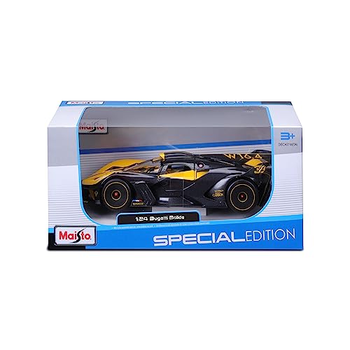 MAISTO – Bugatti Bolide – Reproducción del vehículo a escala 1/18 – Amarillo – Juguete...