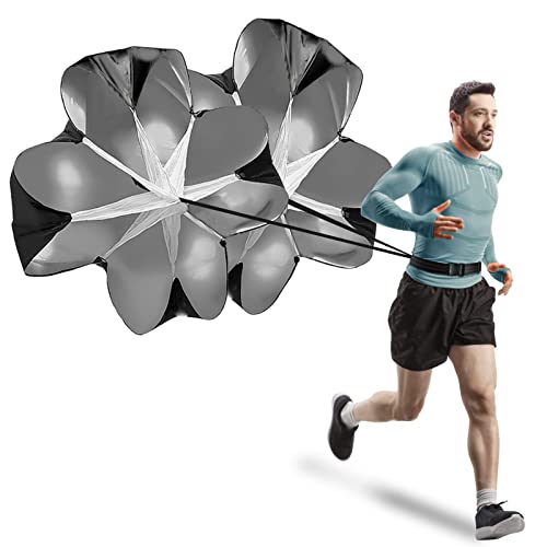 SIFENYU Paracaídas de velocidad para correr, paquete de 2 paracaídas de resistencia a velocidad...