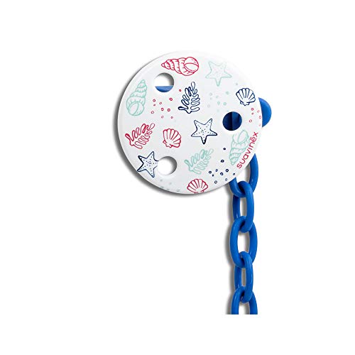 BROCHE SUJETA CHUPON 'IN THE SEA' AZUL SUAVINEX
