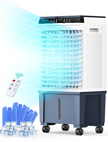 Air Choice Enfriador de aire evaporativo 3 en 1, de pantano de 1300 CFM temporizador de 12 horas,...