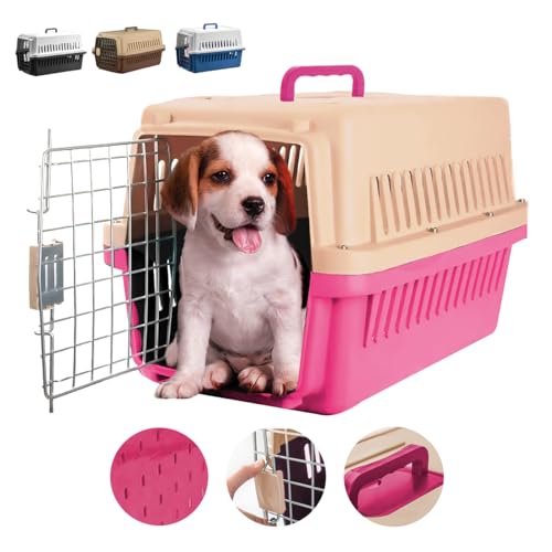 Raganet, Jaula Transportadora para Mascotas con Puerta de Metal, Transporta Mascotas Pequeñas de...