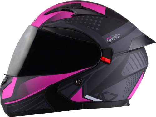 Casco ABATIBLE - Edge - Modelo: Pilot - K7 - Visor Doble ANTIVAHO Certificado Dot Moto - Cascos...
