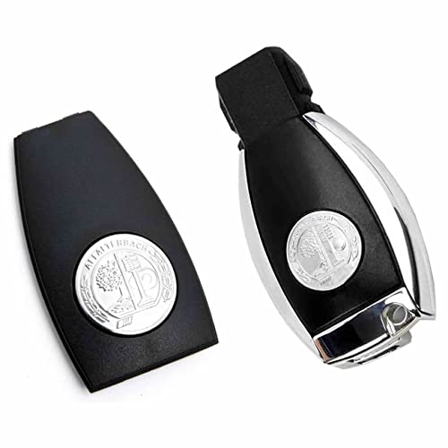 YEEBEY Carcasa de metal para llave de Mercedes Benz A, B, C, E, S, G, SLK, GLK, CLA, CLS Clase AMG...