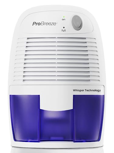 Pro Breeze Mini Deshumidificador de Aire compacto, Silencioso y Portátil, 500 ml, para Moldes y...