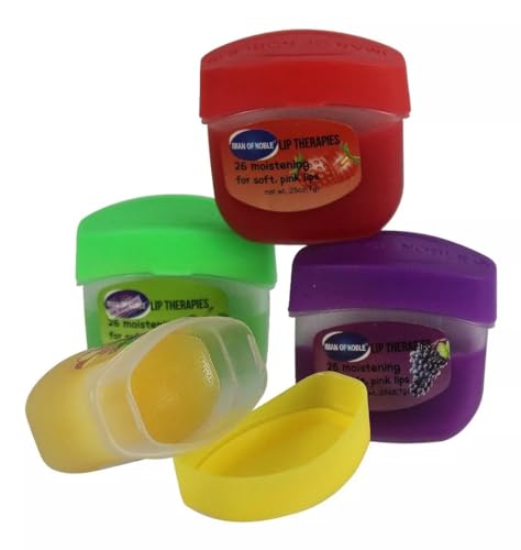 Set 4 Pcs Balsamo Labios Vaselina Frutal Hidratante Y-300