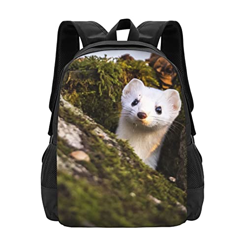FFEXS - Mochila de viaje con estampado de Papá Noel de dibujos animados, ligera, casual, para...