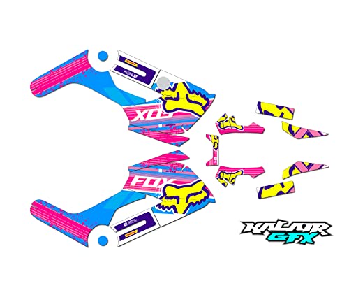 Kalair GFX Kit de gráficos para Honda NAVI (2016-2022) Split Series Rosa 09 Mil – Calcomanías de...