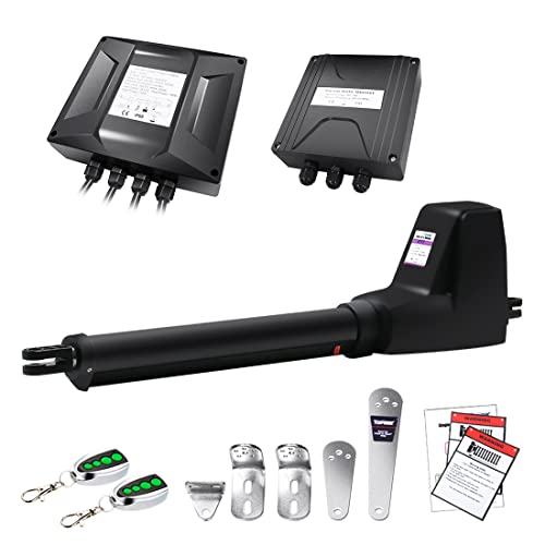 TOPENS AT12131 - Abridor de puerta oscilante único, motor de puerta automático resistente para...