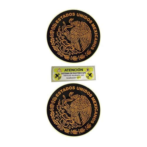sticker reflejante para auto o moto escudo nacional 2 calcomanías de 7.3cm