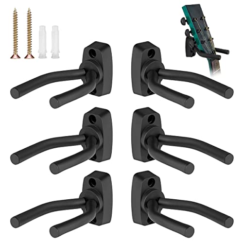 SEASKY Soportes De Pared para Guitarra, Paquete De 6 Soportes para Guitarra Montados En La Pared...