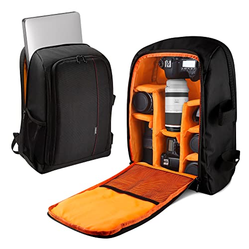 Redlemon Mochila para Laptop y Cámara Fotográfica Premium, con Compartimento para DSLR, Lente,...
