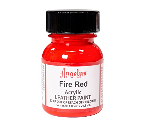 Angelus Pintura Acrílica Rojo Fuego para Cuero 29.5 ml