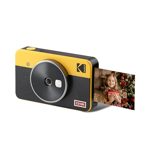 KODAK Mini Shot 2 Retro 4PASS 2-en-1 Cámara Instantánea y Impresora de Fotos (5,3x8,6cm) + 8...