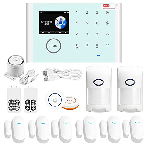 Chusui WiFi + gsm + GPRS 3 EN 1 Red Sistema de Alarma Inteligente para el hogar App Control Remoto...