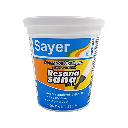 Sayer | Resana Sana, Resanador Ultraligero, Listo para Usarse, Apto para Concreto, Madera, Yeso y...