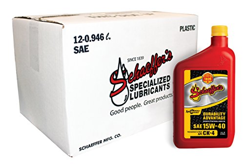 Schaeffer Manufacturing Co. 0700CK4-012 SynShield Durabilidad Advantage 15W-40 Aceite de motor...
