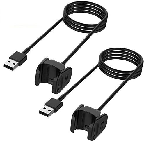 Cable cargador compatible con Fitbit Charge 4 / Charge 3,Cargador USB portátil de repuesto de 3.3...