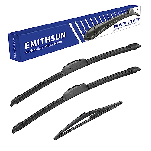 EMITHSUN - Limpiaparabrisas de repuesto para todas las estaciones de calidad OEM para Nissan Juke...