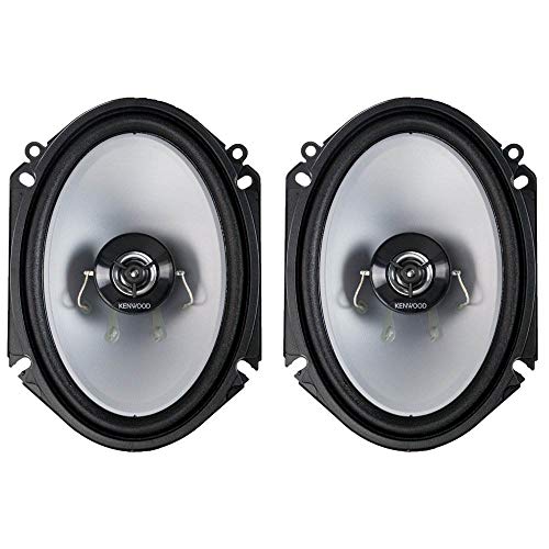 Kenwood KFC‑C6866S 6X8 - Altavoces estéreo para Coche, 250 W, 2 vías, Color Negro