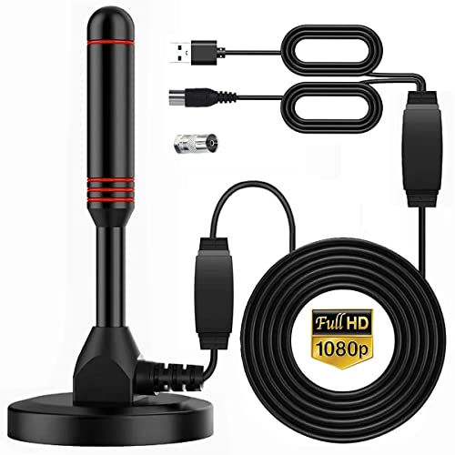 Antena de TV Digital - Antena de HDTV Interior con 2 Amplificador de señal Inteligente - Smart...