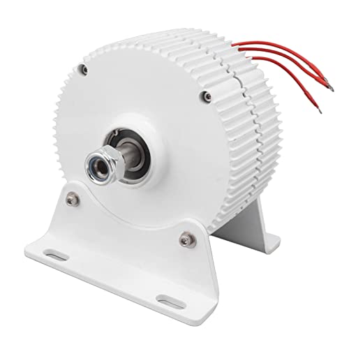 Generador Eléctrico Alternador K-02 Imán Permanente de 12V 400W Generador de Viento de Imán...