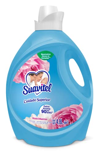 Suavitel Suavizante de Ropa, Fresca Primavera,deja tus prendas con extra fragancia todo el día, 1...