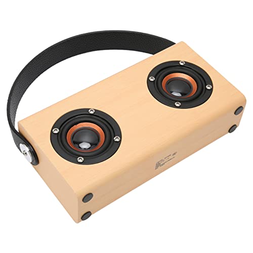 Tgoon Altavoz Bluetooth para Exteriores, Altavoz Bluetooth de Madera Estéreo Portátil Batería de...