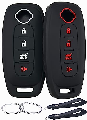 REPROTECTING - Funda de goma de silicona compatible con Pathfinder Rogue Versa (4 botones/maletero...