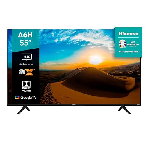Hisense 55A6H - Smart tv, 55', UHD, 4k, Resolution 3840*2160 RGB, google TV (2022)