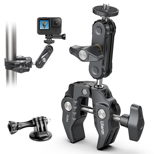 ULANZI - Adaptador de cabeza de bola de doble bola con abrazadera para cámara Canon Nikon...