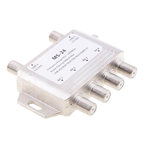 D DOLITY D 2x4 Satélite FTA TV LNB Conmutador 2 LNB 4 Receptor
