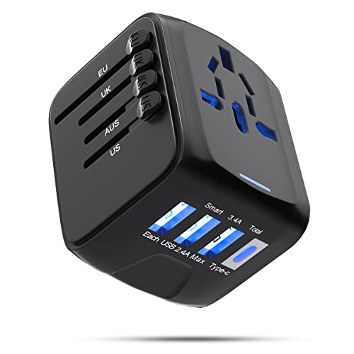 Adaptador de Viaje Internacional,Adaptador de Enchufe Internacional Universal,Adaptador Universal de...