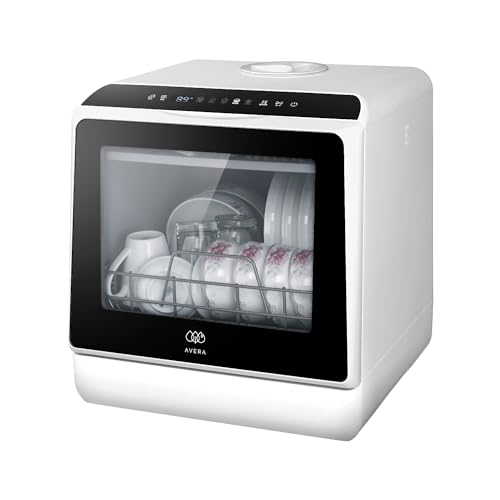 AVERA Lavavajillas lavaplatos portátil de encimera 5 programas 5 L DW01