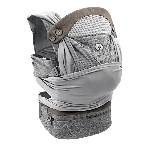 BOPPY, Canguro para Bebé Adjust Comfyfit, Portabebé Ajustable, Práctico y Seguro, Color Gris