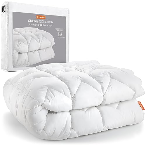 Dreamlab Cubre Colchón Premier 1800| Extra Relleno de Microfibras recubiertas en Gel |...
