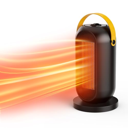 Calentador Espacial,Calefactor Bajo Consumo Cerámico de 600/1200W,Radiador Electrico Portatil...