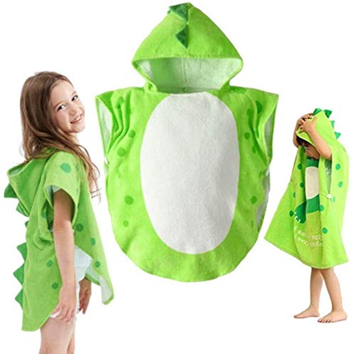 Toalla de baño de los niños Bata de los niños con Capucha Playa Natación Poncho Patrón de...