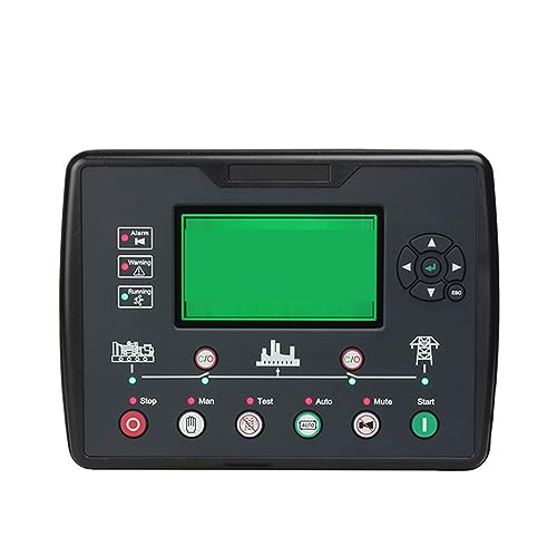 DOMOJT Controlador de Grupo electrógeno diésel LXC6120N AMF, Controlador de Arranque automático...