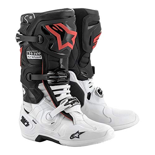 Alpinestars 2010520-1213-13 - Botas unisex para adultos Tech 10 Supervented Negro/Blanco/Gris...