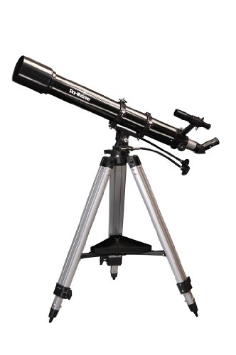 Skywatcher Evostar-90 AZ-3 Telescopio Refractor de 3.5 Pulgadas, Color Plateado