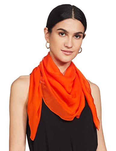 Stylore Pañuelo de gasa para mujer, para dormir, color naranja, 27 x 27 pulgadas
